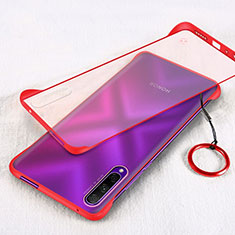 Transparent Crystal Hard Rigid Case Back Cover H03 for Huawei Honor 9X Pro Red