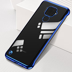 Transparent Crystal Hard Rigid Case Back Cover H03 for Huawei Nova 5z Blue