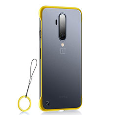 Transparent Crystal Hard Rigid Case Back Cover H03 for OnePlus 7T Pro 5G Yellow