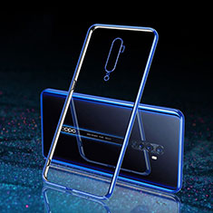 Transparent Crystal Hard Rigid Case Back Cover H04 for Oppo Reno2 Blue