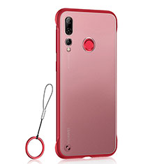 Transparent Crystal Hard Rigid Case Back Cover S01 for Huawei Honor 20 Lite Red