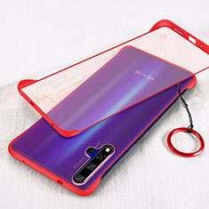 Transparent Crystal Hard Rigid Case Back Cover S01 for Huawei Honor 20 Red