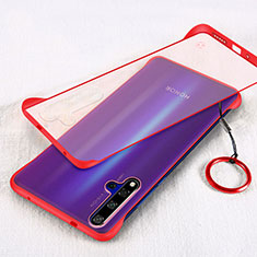 Transparent Crystal Hard Rigid Case Back Cover S01 for Huawei Honor 20S Red