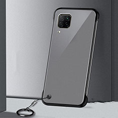 Transparent Crystal Hard Rigid Case Back Cover S01 for Huawei Nova 7i Black