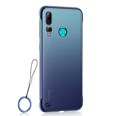 Transparent Crystal Hard Rigid Case Back Cover S01 for Huawei P Smart+ Plus (2019) Blue