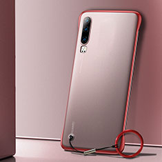 Transparent Crystal Hard Rigid Case Back Cover S01 for Huawei P30 Red