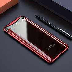 Transparent Crystal Hard Rigid Case Back Cover S01 for Oppo Find X Red