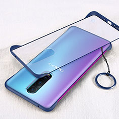 Transparent Crystal Hard Rigid Case Back Cover S01 for Oppo R17 Pro Blue