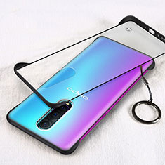 Transparent Crystal Hard Rigid Case Back Cover S01 for Oppo RX17 Pro Black
