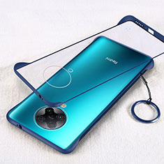 Transparent Crystal Hard Rigid Case Back Cover S01 for Xiaomi Redmi K30 Pro Zoom Blue
