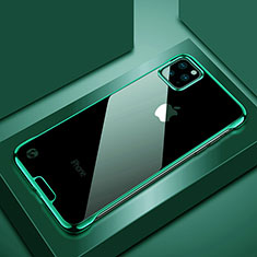 Transparent Crystal Hard Rigid Case Back Cover S02 for Apple iPhone 11 Pro Green