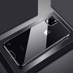 Transparent Crystal Hard Rigid Case Back Cover S02 for Apple iPhone 11 Pro Max Black