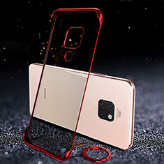 Transparent Crystal Hard Rigid Case Back Cover S02 for Huawei Mate 20 Red
