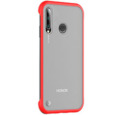 Transparent Crystal Hard Rigid Case Back Cover S02 for Huawei P Smart+ Plus (2019) Red