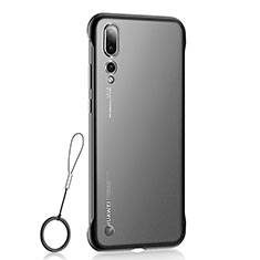 Transparent Crystal Hard Rigid Case Back Cover S02 for Huawei P20 Pro Black