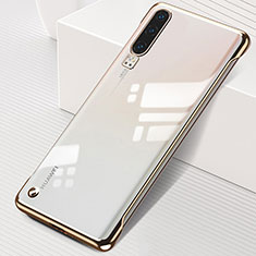 Transparent Crystal Hard Rigid Case Back Cover S02 for Huawei P30 Gold