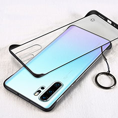 Transparent Crystal Hard Rigid Case Back Cover S02 for Huawei P30 Pro Black