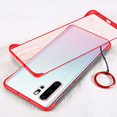 Transparent Crystal Hard Rigid Case Back Cover S02 for Huawei P30 Pro New Edition Red