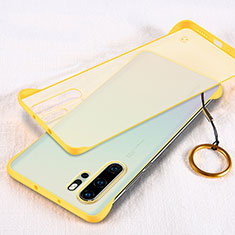 Transparent Crystal Hard Rigid Case Back Cover S02 for Huawei P30 Pro Yellow