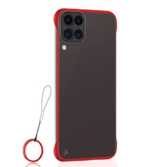 Transparent Crystal Hard Rigid Case Back Cover S02 for Huawei P40 Lite Red