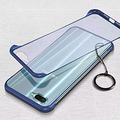 Transparent Crystal Hard Rigid Case Back Cover S02 for Oppo R17 Neo Blue