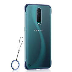 Transparent Crystal Hard Rigid Case Back Cover S02 for Oppo R17 Pro Blue