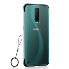 Transparent Crystal Hard Rigid Case Back Cover S02 for Oppo RX17 Pro Black