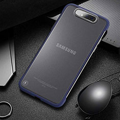 Transparent Crystal Hard Rigid Case Back Cover S02 for Samsung Galaxy A90 4G Blue