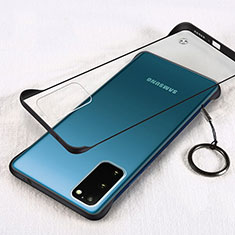 Transparent Crystal Hard Rigid Case Back Cover S02 for Samsung Galaxy S20 5G Black