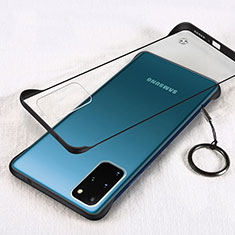 Transparent Crystal Hard Rigid Case Back Cover S02 for Samsung Galaxy S20 Plus 5G Black