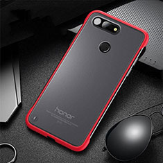 Transparent Crystal Hard Rigid Case Back Cover S03 for Huawei Honor V20 Red