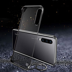 Transparent Crystal Hard Rigid Case Back Cover S03 for Huawei P30 Black