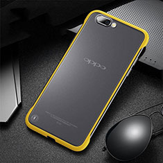 Transparent Crystal Hard Rigid Case Back Cover S03 for Oppo R17 Neo Yellow