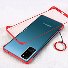 Transparent Crystal Hard Rigid Case Back Cover S03 for Samsung Galaxy S20 Ultra Red