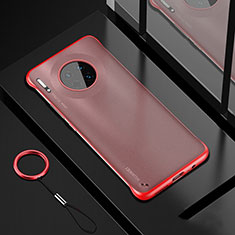 Transparent Crystal Hard Rigid Case Back Cover S04 for Huawei Mate 30 Pro 5G Red