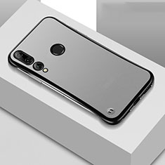 Transparent Crystal Hard Rigid Case Back Cover S04 for Huawei P Smart+ Plus (2019) Black