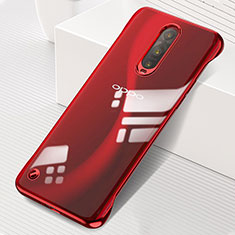 Transparent Crystal Hard Rigid Case Back Cover S04 for Oppo R17 Pro Red