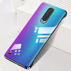 Transparent Crystal Hard Rigid Case Back Cover S04 for Oppo RX17 Pro Black