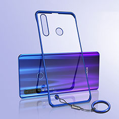 Transparent Crystal Hard Rigid Case Back Cover S05 for Huawei Honor 20 Lite Blue