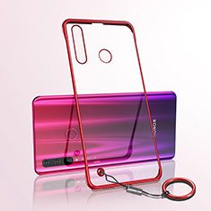 Transparent Crystal Hard Rigid Case Back Cover S05 for Huawei Honor 20E Red