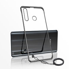 Transparent Crystal Hard Rigid Case Back Cover S05 for Huawei Honor 20i Black