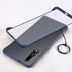 Transparent Crystal Hard Rigid Case Back Cover S05 for Huawei P20 Pro Blue