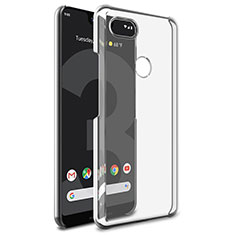 Transparent Crystal Hard Rigid Case Cover for Google Pixel 3 Black