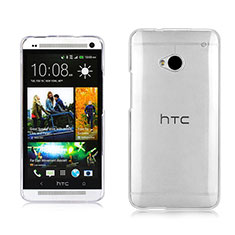 Transparent Crystal Hard Rigid Case Cover for HTC One M7 Clear