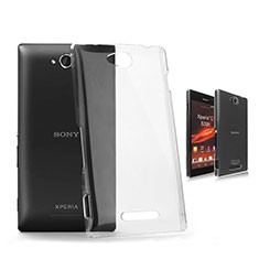 Transparent Crystal Hard Rigid Case Cover for Sony Xperia C S39h Clear