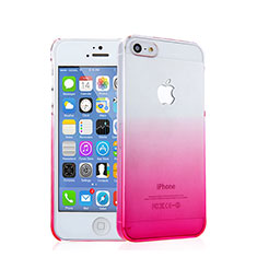 Transparent Gradient Hard Rigid Case for Apple iPhone 5 Pink