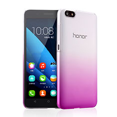 Transparent Gradient Hard Rigid Case for Huawei Honor 4X Purple