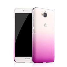 Transparent Gradient Hard Rigid Case for Huawei Y6 Pro Purple