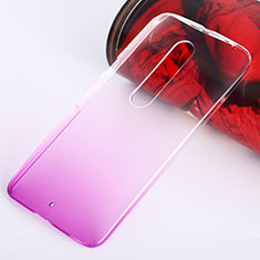Transparent Gradient Hard Rigid Case for Motorola Moto X Style Pink