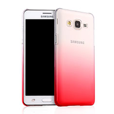 Transparent Gradient Hard Rigid Case for Samsung Galaxy On5 G550FY Red